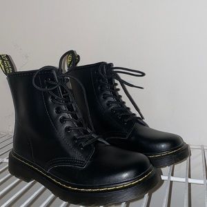 Black ankle boots (Doc Marten look-alike)